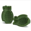 1/2 Sets 3D Grenade Shape Silicone Ice Cube Mold, Reusable & Easy Release for Whiskey, Cocktail, Bar Drinks, Popsicle Maker