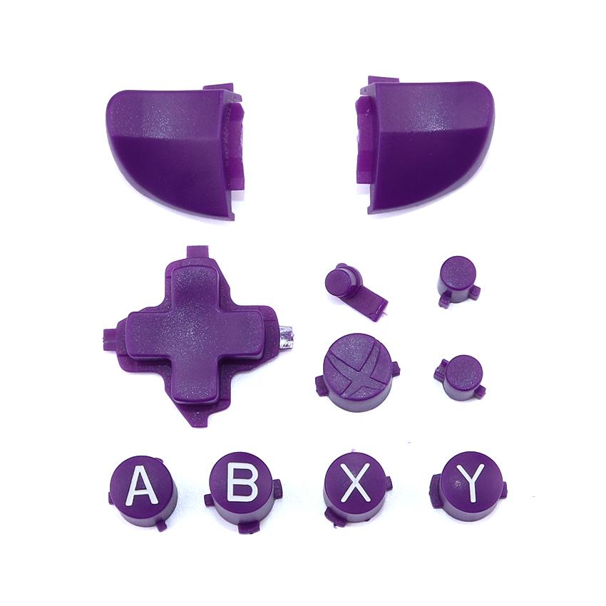 10 Colors/11 Piece Set Solid RT LT Trigger Buttons Mod Kit for Microsoft Xbox One S Slim Controller Analog Stick Dpad