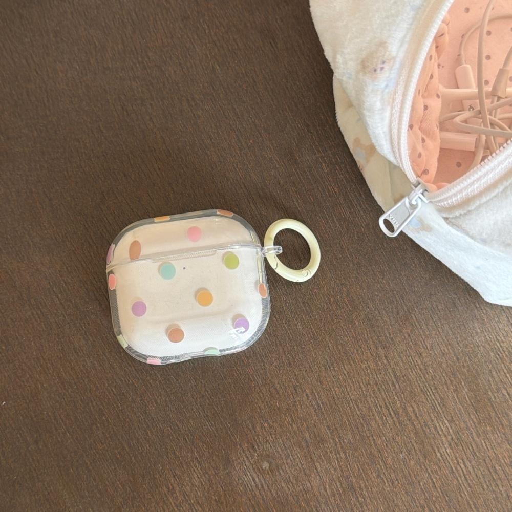Clear and Playful Color Cute Polka Dots for AirPods Protective Case Pro Protective Case AirPods3 Earphone Case