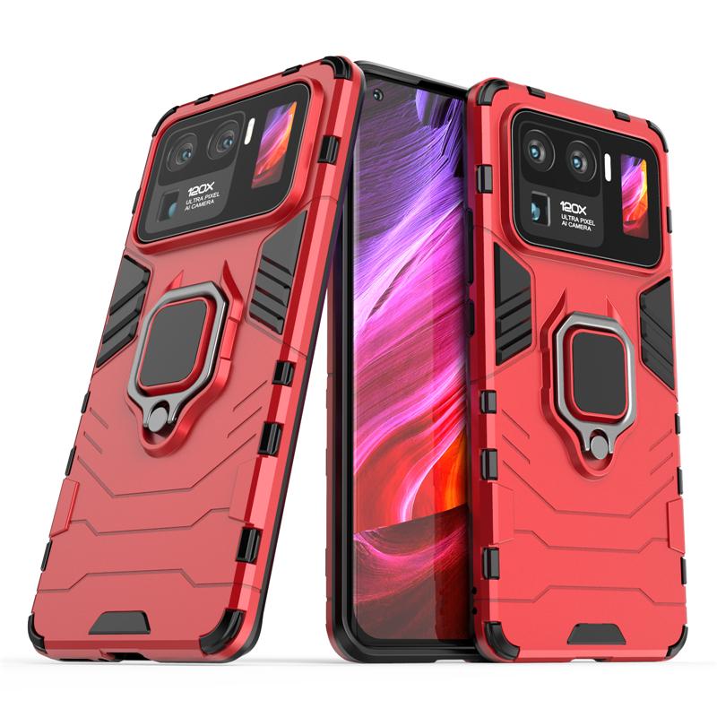 

Для Xiaomi Mi 11 Ultra Чехол Finger Ring Armor Bumper Жесткий Чехол Для Xiaomi Mi 11 Lite 5G NE Чехол Для Xiaomi 12 Xiaomi 11 11T Pro Redmi Note11 ProPlus красный