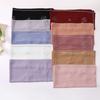 Pearl Chiffon Clover Rhinestone Beaded Ethnic Square Scarf For Women