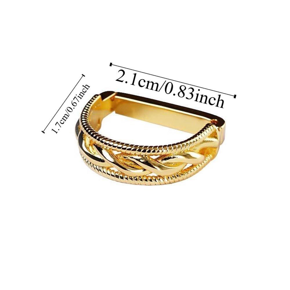 Shirt Tie Pin D-shaped Tie Buckle Cuff Links Tie Knot Fixation Sleeve Button Twists Tie Clip  Boys