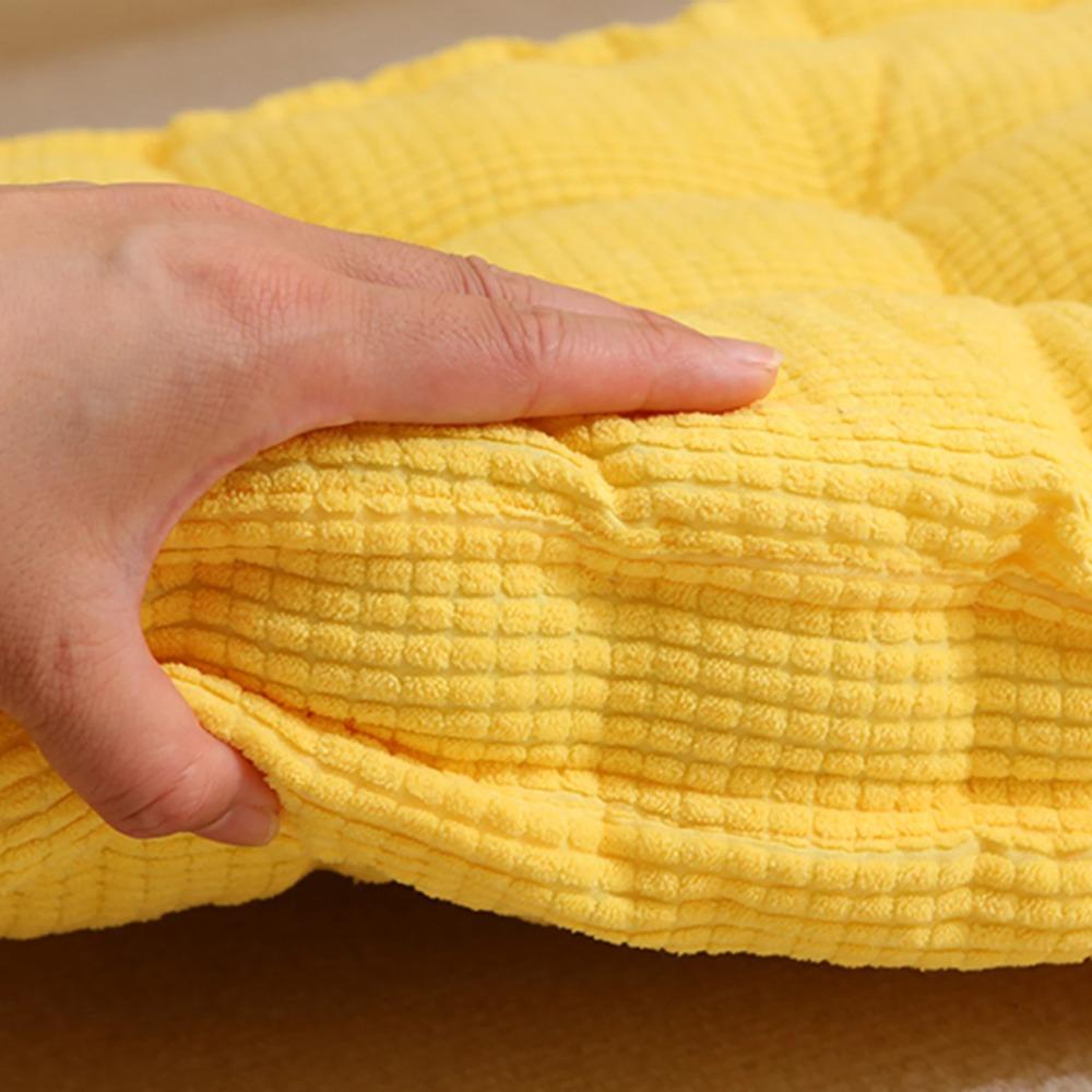 Solid Color Tufted Seat Cushion Thickened Sofa Cushion Durable Chair Mat  Office