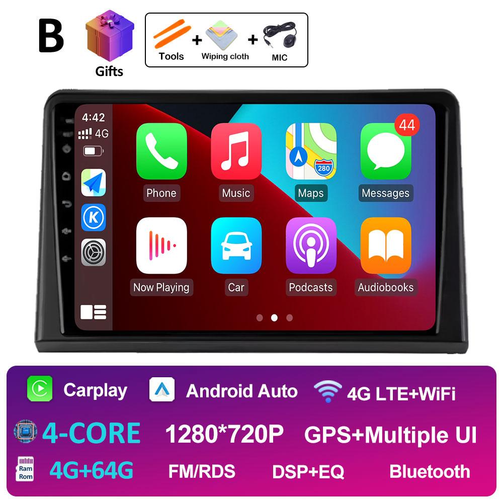 GPS Navigation Wireless Carplay For Renault Express 2021 2022 Android Auto WIFI Cooling Fan Bluetooth 2.5D Touch Screen No 2 Din