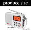 AM FM Band Radio with 45cm Extendable Antennas for Stable Reception 20 Presets Alarm Sleep Timer for Emergency Use