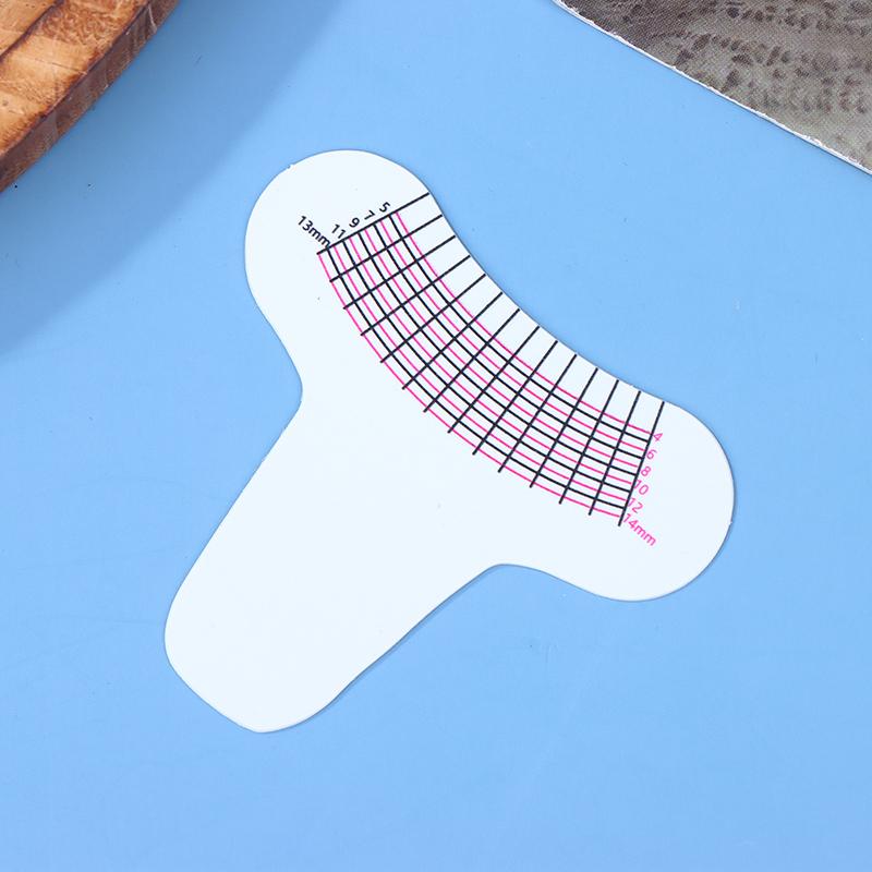 10 sztuk Miarka do długości rzęs Przenośna miękka plastikowa linijka do brwi Narzędzie do makijażu Akcesorium do przedłużania rzęs