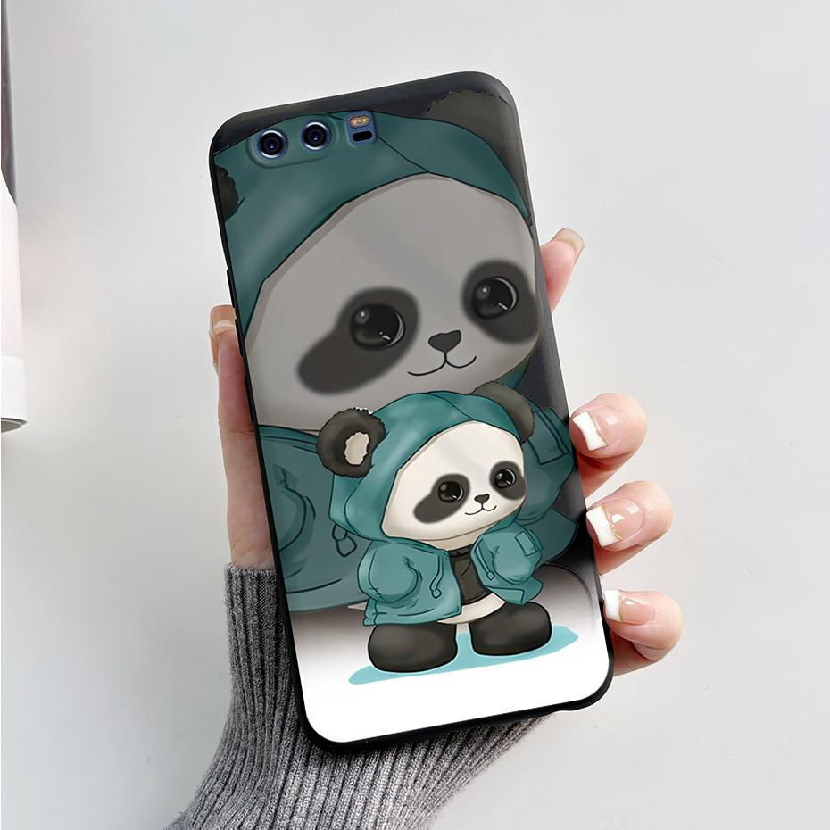 Silicone Back Cover for Huawei P10 Plus Soft Cute Rabbit Panda TPU Bumper Protective Phone Case HuaweiP10 P10Plus Fundas Housing
