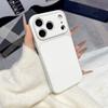 Luxury Solid Color PU Leather Texture Phone Case For iPhone 17 16 15 14 13 Pro Max Matte Full Bumper Non-Slip Shockproof Cover