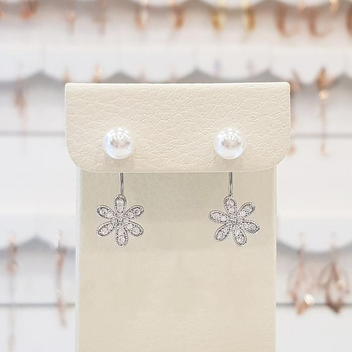 Volare Savezone01 20th Birthday Gift for Women, Two-Way Pearl Earrings Spe758 (15998812)