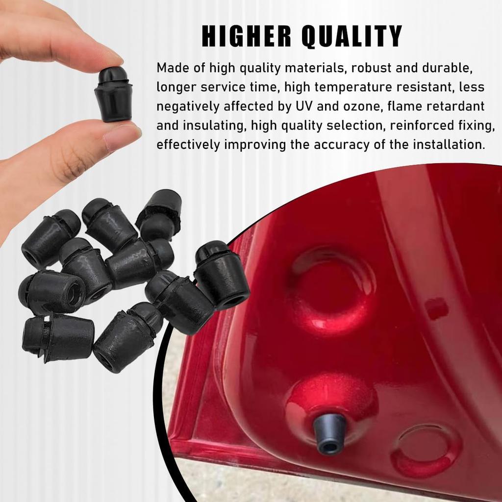 povtii 10 PCS Car Door Overslam Bumper Stopper, Rubber Auto Front Rear Door Shock Absorber Guard Cushion, 8219128010 Door Dampers Buffer Pad, Door