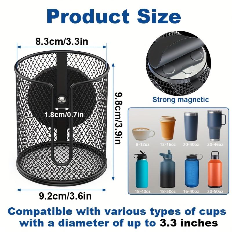 1 Pack Heavy-Duty Magnetic Car Cup Holder with N38 Super Magnet, Anti-Slip for Vehicles, 8.38cm Inner Diameter