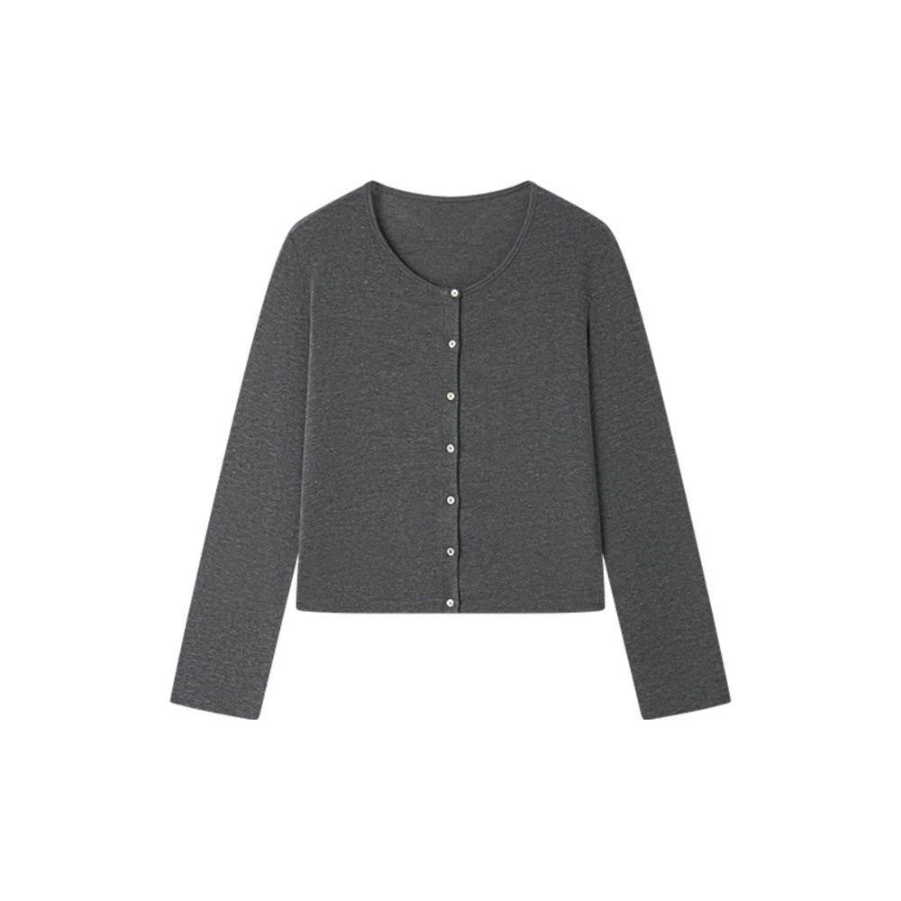 Acetate Acetate Linen Cardigan Lyocell Buttoned Cardigan Slim Silk Lyocell Cardigan Autumn Season M
