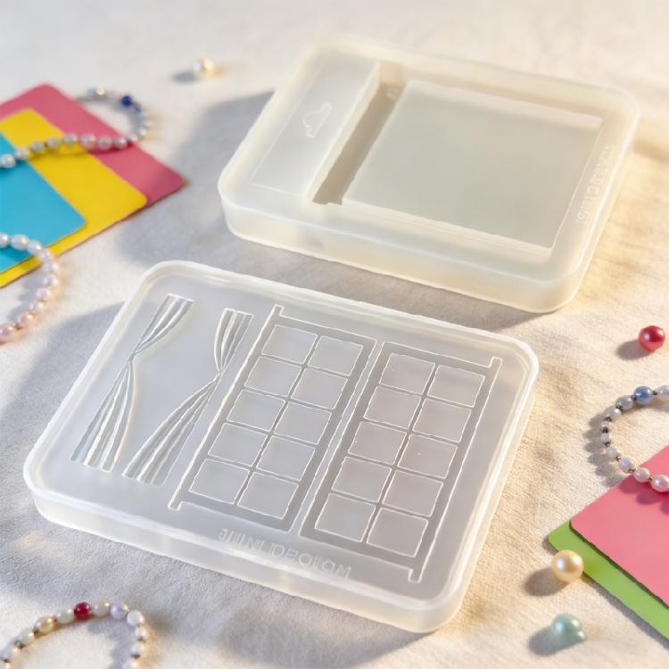 Wiederverwendbare Silikon-Bastelform Puppenboxen Formen Silikonstruktur Geeignet für Geschenkboxen Einfaches Entformen Design Waschbar