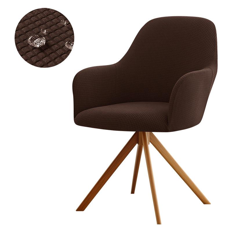 Waterproof Cubic Lattice Velvet High Armrest Chair Cover Soft Household Four-Season Chair Cover Elastic Cover