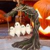 Halloween Cute Ghost Tree Swing Decor Swing Ghost Halloween Figurines Table Decor Spooky Halloween Decorations Party Supplies