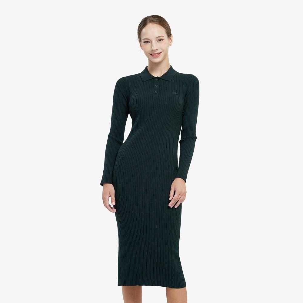 [Lacoste] Women's Ribbed Collar Dress EF997E-55NYZP