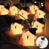 Halloween LED String Lights - Pumpkin, Spider, Ghost, Horror Decor, Marigold Colored Small Lights