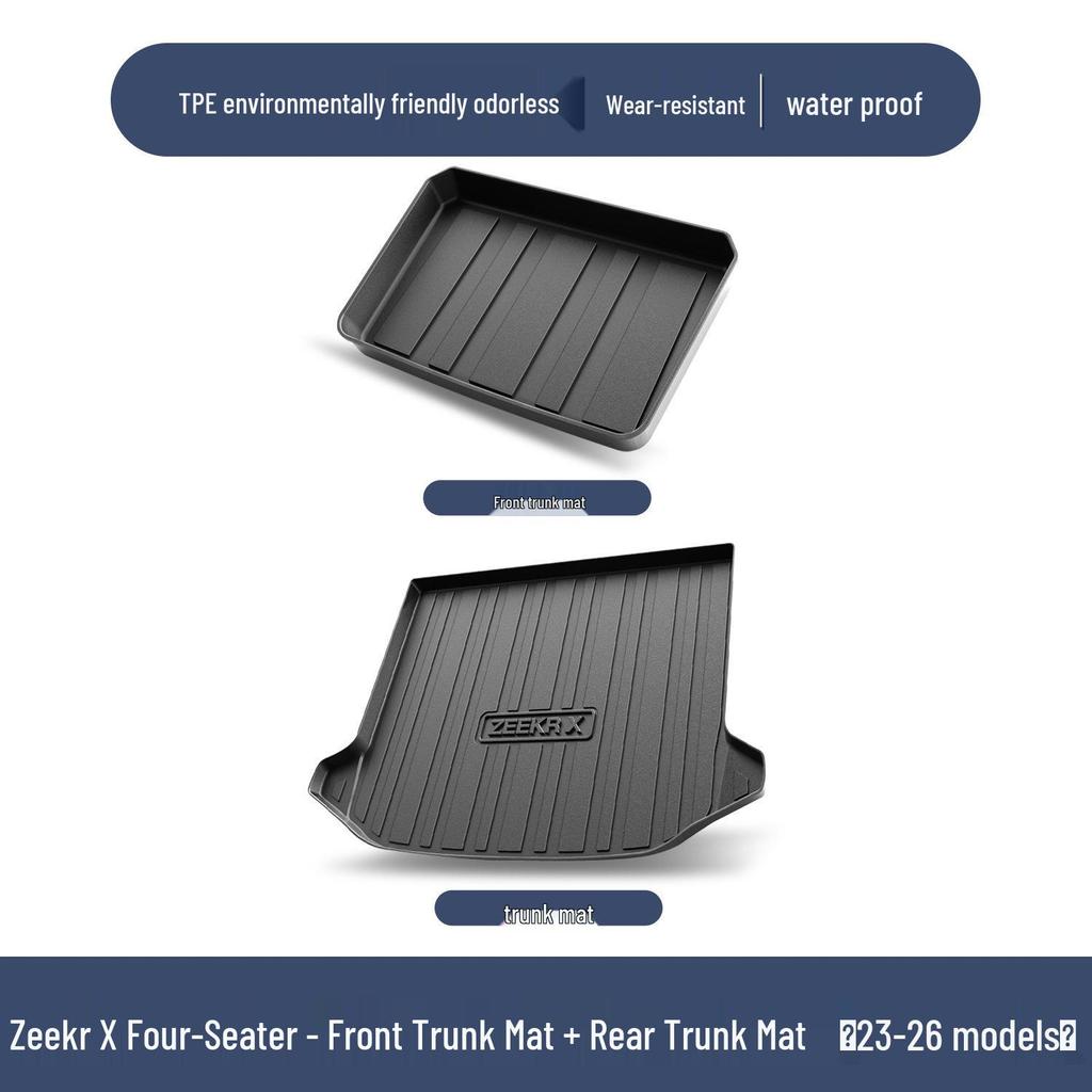 Zeekr X 2026 Model TPE Trunk Mat - Interior Accessories & Decorative Tail Box Mat