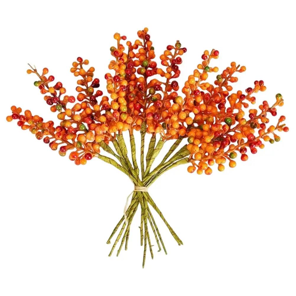 

Festive Embellishments Artificial Berry Branches Christmas Celebration 36 Artificial Stems Lifelike Appearance оранжевый