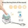 Keyboard Key Toy Party Stress Relief DIY Fidget Button Keycap Fidget Keychain Keyboard Fingertip Toys Finger Keyboard