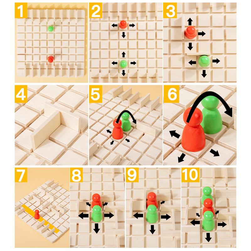 Quoridor Board Game Puzzle Toys 2 Players Funny Parent-Child Interaction Game Chase And Intercept Battle Game Gifts