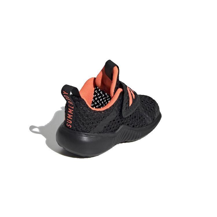 Adidas Summer.Rdy X  Fortarun Cf I Collaboration Velcro Low-Top Sports Casual Shoes Baby Sneakers Black Orange EH1707