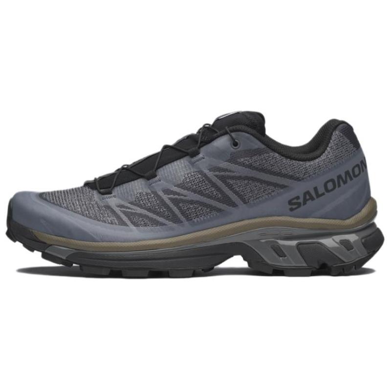 SALOMON XT 6 Abrasion Resistant Breathable Support Low Top Outdoor Shoes Unisex Blue Gray Sneakers 478739