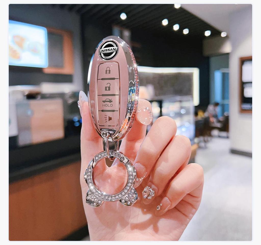 Nissan 14th Gen Key Case: Sylphy, Teana, Qashqai, X-Trail, Kicks, Murano Button Cover