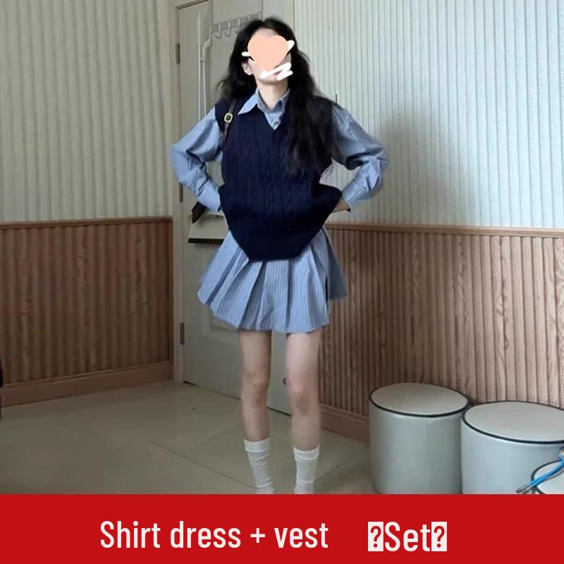 

Платье-рубашка Lichi для похудения в корейском стиле для женщин - Коллекция Весна 2025 L (55/60kg)