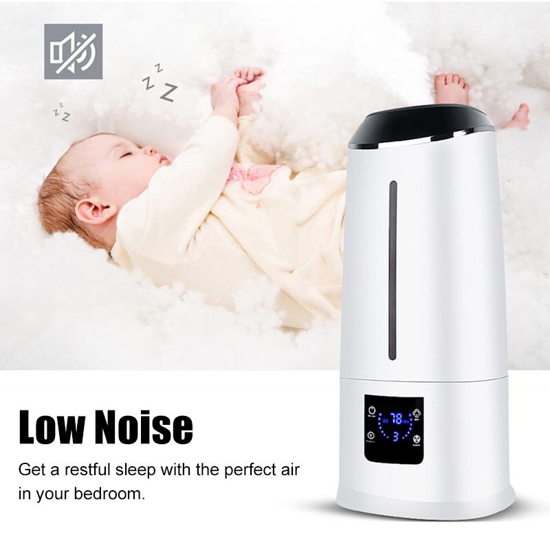 6500ML Household Air Humidifier Remote Control LCD Screen Ultrasonic Humidifier Diffuser Mist Maker Cool Mist Purifier 210x180x460mm