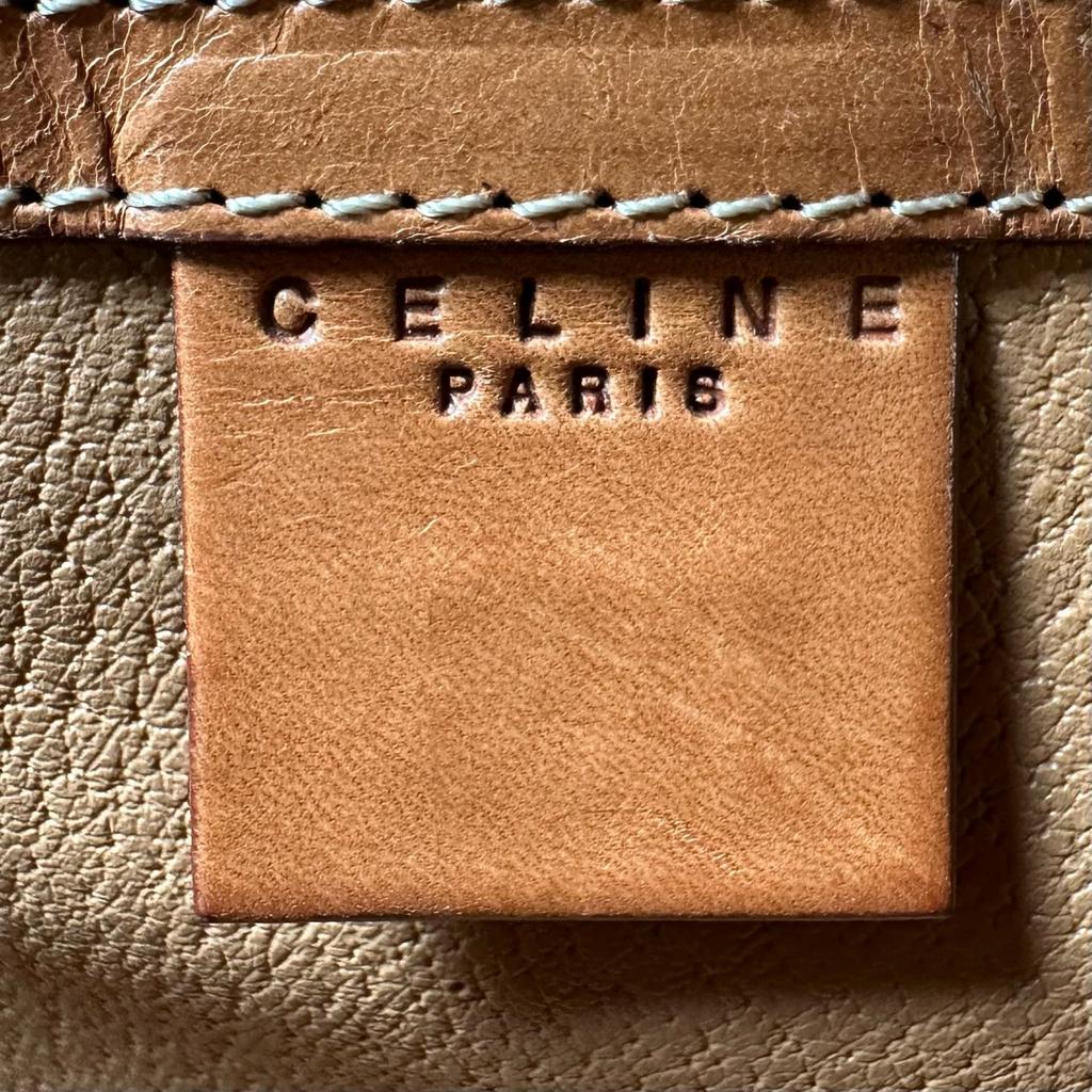 CELINE Macadam Handbag Brown Women used