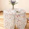 Hot Embroidery Daisy Table Runner Soft Durable Tulle Table Runner Breathable Kitchen Dining Table Decoration Shower