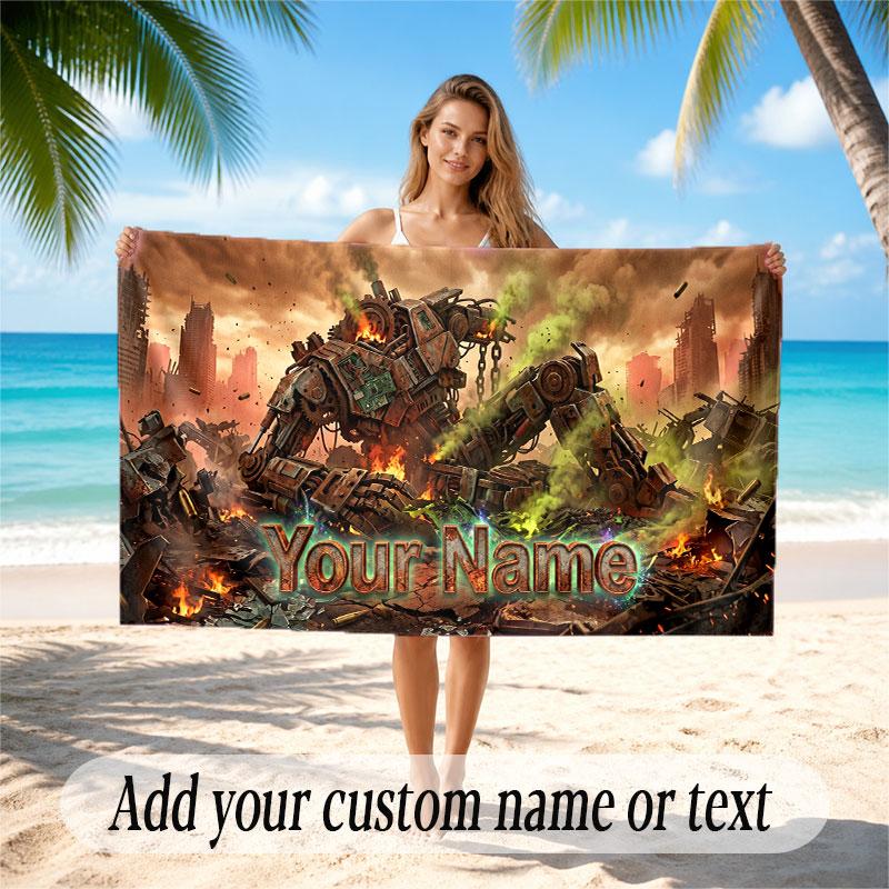 Andere ähnliche Designs Thema Strandtuch Personalisierter Benutzerdefinierter Name & Text Weiches Schnelltrocknendes Strandtuch für Schwimmen Reisen
