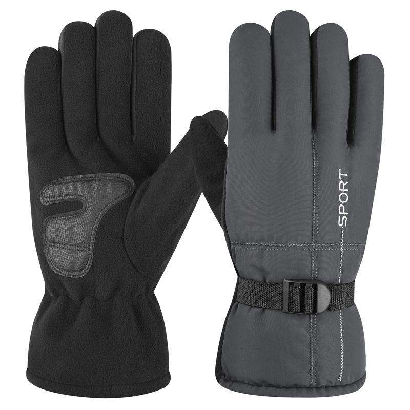 Winter Cycling Gloves Thick Warm Gloves Windproof Ski Gloves Outdoor Running Cycling Gloves A5