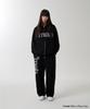 Mahagrid Mah Cut Off Applique Zip-Up Hoodie Black(Mg2Fsmm492A)
