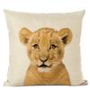 Cute Animal Parrot Linen Pillowcase Deer Wolf Pillows Case For Bedroom Pillow Cover Living Room Decoration Boy Girl Room 45X45Cm
