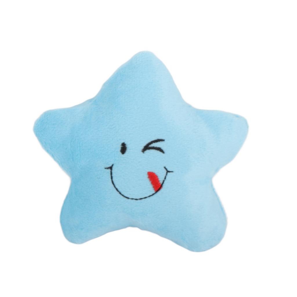 Plush Pet Toy Bite Resistant Boredom Relief Teeth Grinding Cute Star Shape Stuffed Dog Chew Toy for