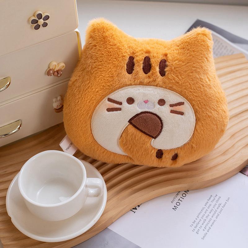 23cm Butter Cat Biscuits Plush Pillow Cute Cartoon Tiger Skin Cat Cake Plush Animal Doll Toys Kids Gift Sofa Decoration