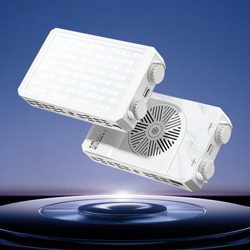 40W LED Camera Light 2800K-9000K Handheld Fill Light 4400mAh Rechargeable Photography Lighting Portable Light Panel China Mainland