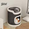 Small Apartment Cat Multi-cat Sisal Barrel with Tower Scratching Tree Climbing 3 Caves Pad Multi-tier