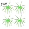 Saltwater Fishing Lure 4Pcs 6CM/1.9G 10.5CM/4G Soft Sea Urchin with Swimming Skirts Artificial Bass Tentacle Creature Bait Freshwater Trout