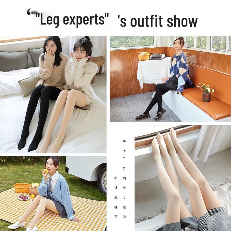 LANGSHA Γυναικείο Βελούδινο Κάλσον Ψευδούς Γυμνού Ποδιού