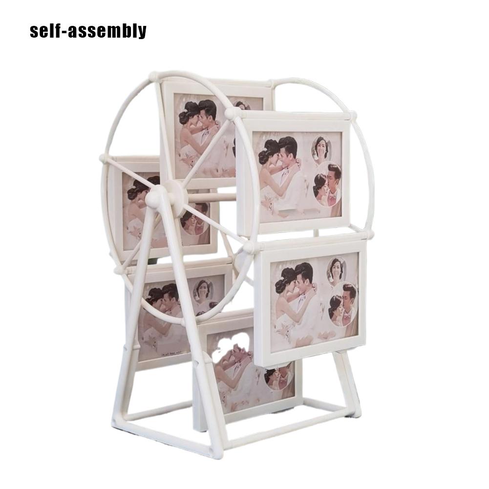 

Creative Rotatable Ferris Wheel Photo Frame 5-inch Photo Frame Birthday Gift Photo Display Shelf For Home Room Office Decor