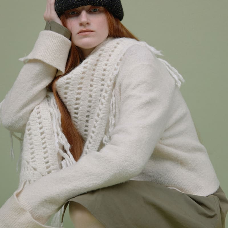 AWESOME NEEDS SUGARLOAF HAT_KNIT BLACK