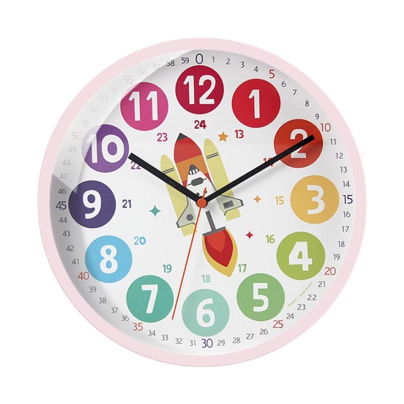 10-Inch Children's Educational Silent Wall Clock - Teaching & Learning Toy