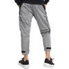 adidas Pantaloni Casual cu Șnur și Buzunare Multiple Patchwork Bărbați Funduri Gri IC9251