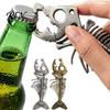 Cool Home Bar Decor Vintage Fish Bone Bottle Opener, Heavy Duty Beer Cap Creative Accessories Remover, Professional Kitchen Gadget for Unique