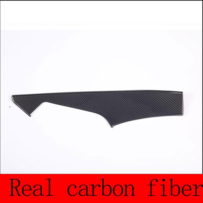 ABS Carbon Fiber Car Main Driver's Inner Door Panel Cover Sticker Trim Sticker For Chevrolet Corvette C7 2014-19 Car Accessories