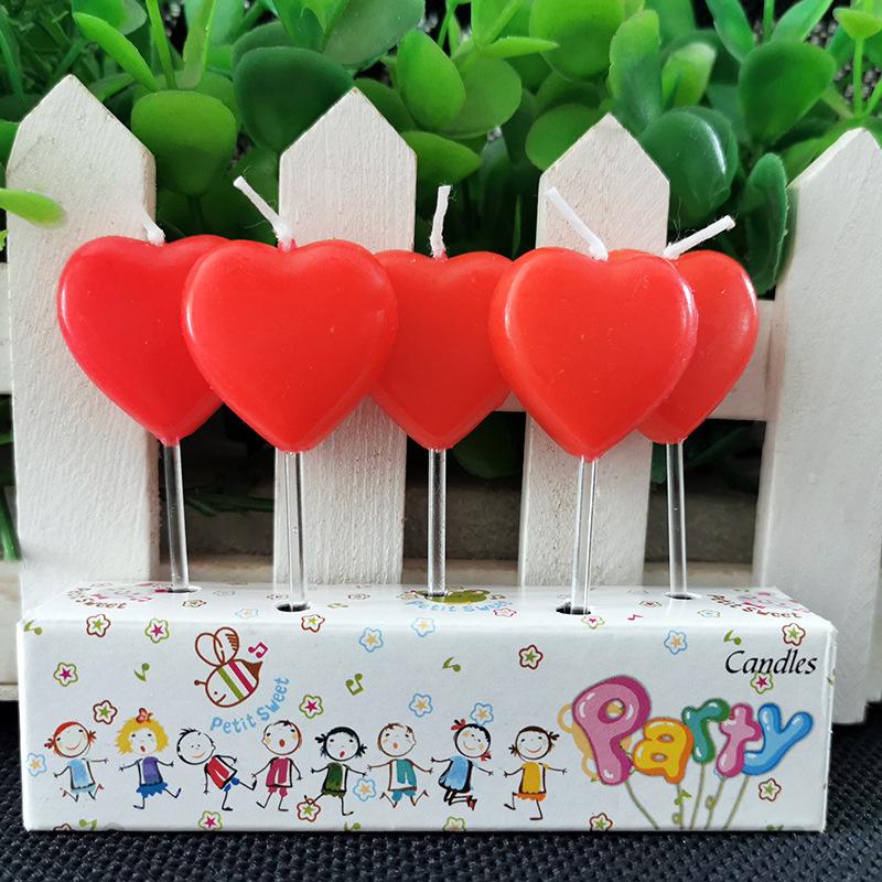 Cartoon Love Birthday Candle Cute Style Romantic Party Cake Decoration Cute Cartoon