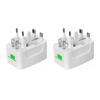 2PCS Power Conversion Plug ABS Housing Worldwide 1300W Power Charger Converter for Travel
